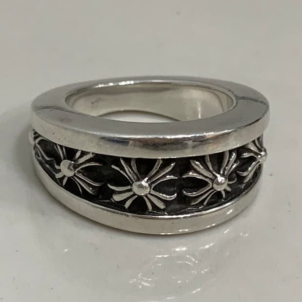 [US 8호] 크롬하츠 CH 플러스 V 밴드 링 반지