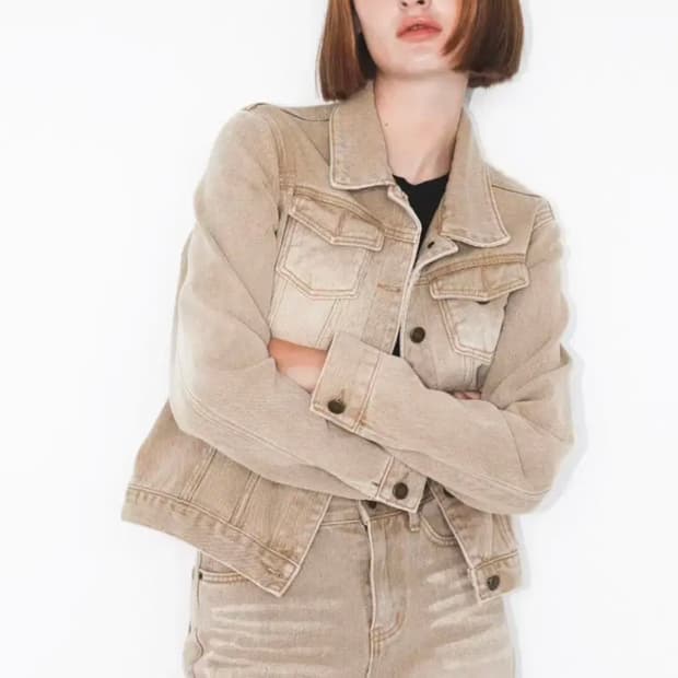 새상품 더베를린 데님 자켓 팬츠 셋업 세트