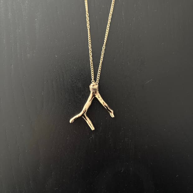 생로랑 산호초 골드 목걸이