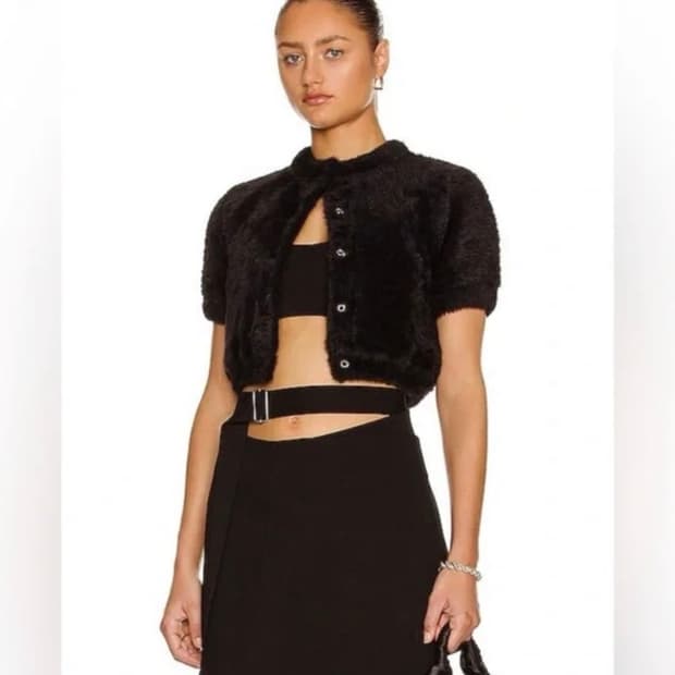 알렉산더왕 크롭 퍼자켓