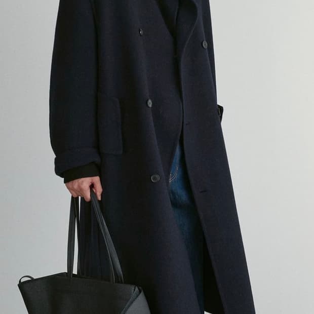 렉토 RECTO 핸드메이드 쿠세 오버 코트