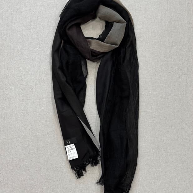 yohji yamamoto layered scarf