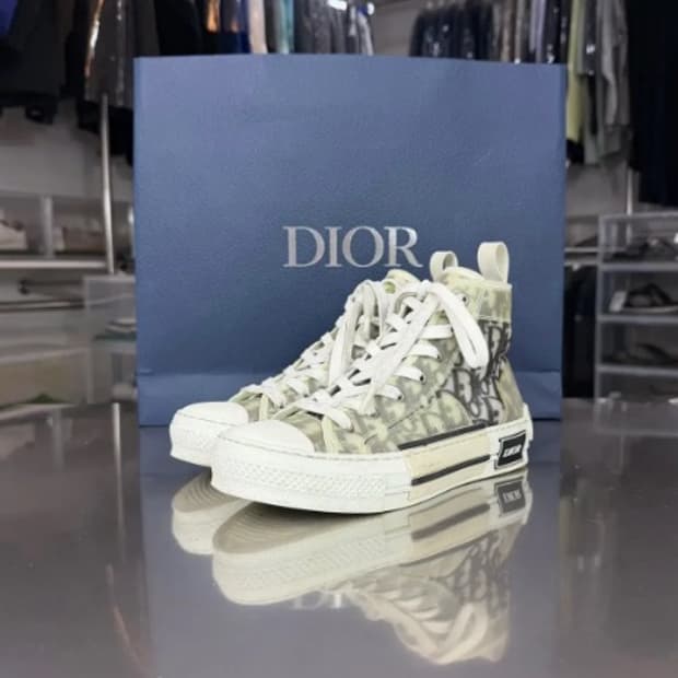 [정품] 디올 오블리크 B23 하이탑 스니커즈 235