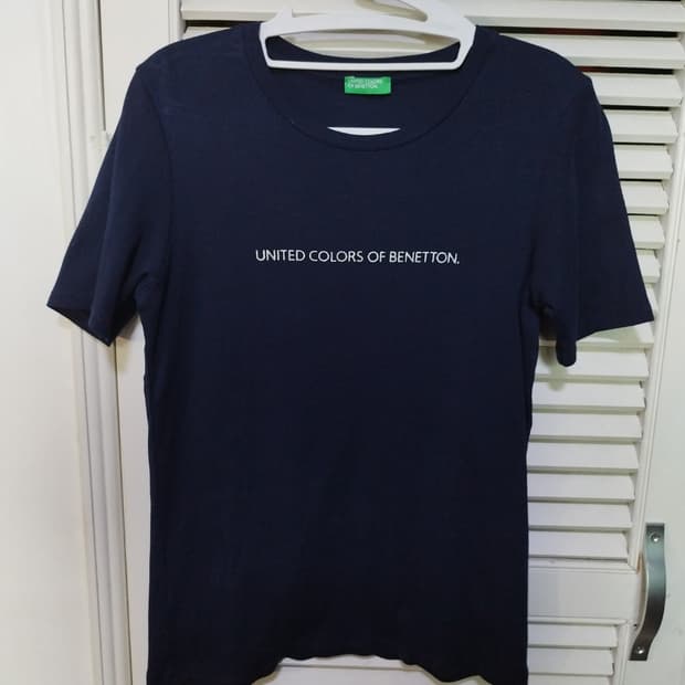 M 베네통 숏 반팔티셔츠