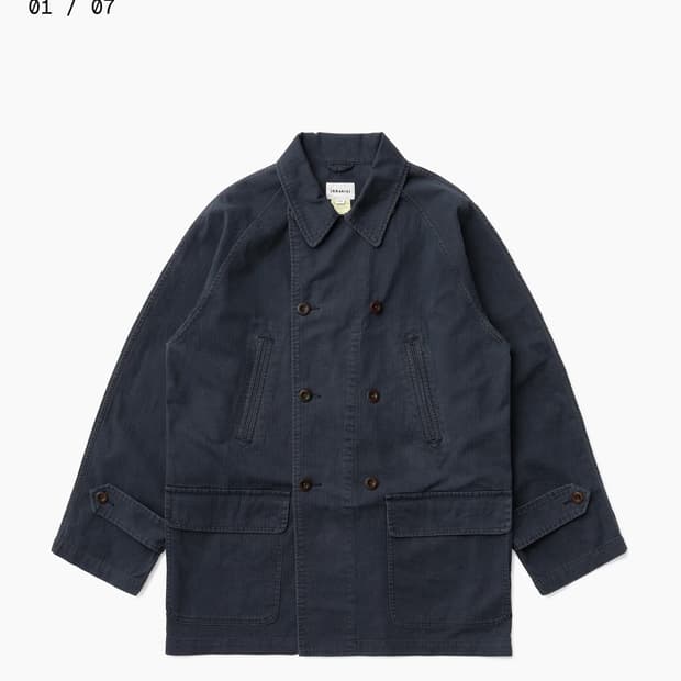 Khakis double chore coat navy m size