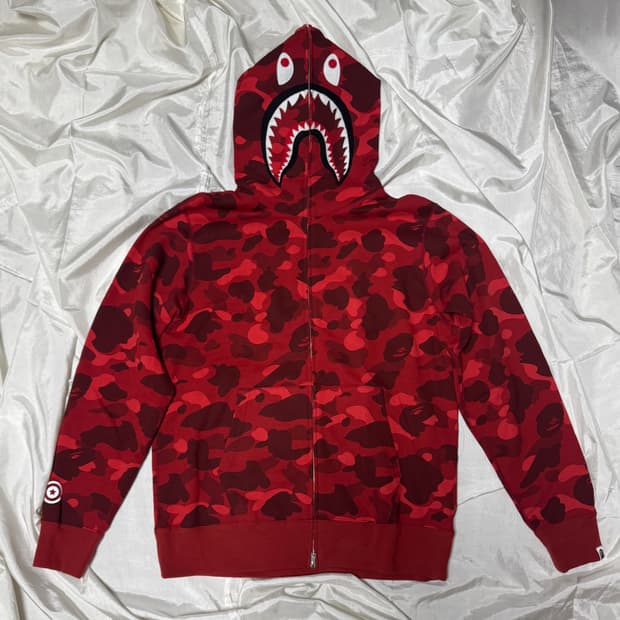 BAPE Color Camo Shark Full Zip Hoodie Re
