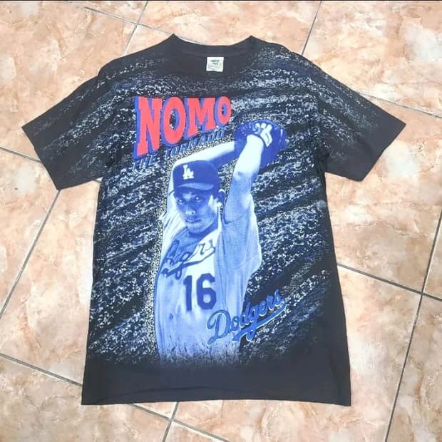 윈터랜드 1995 LA 다저스 노모히데오 빈티지티셔츠