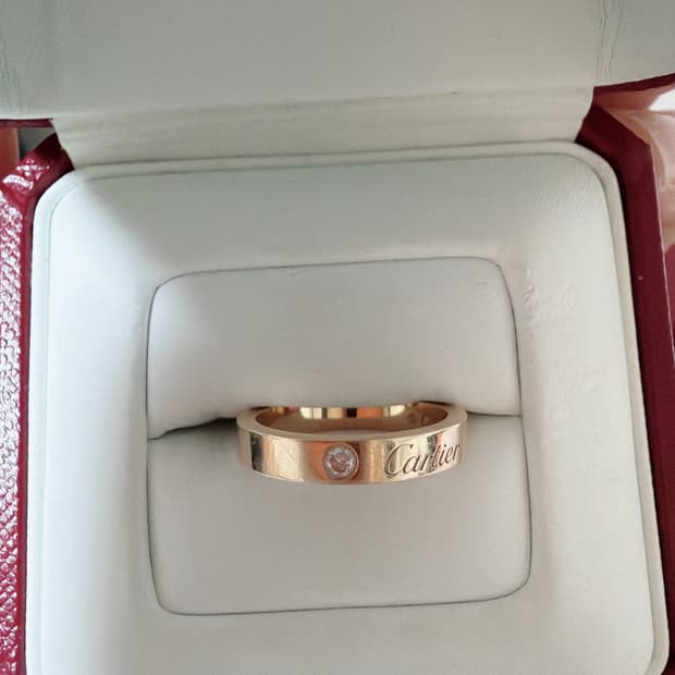 까르띠에 c드 1다이아 웨딩링 핑크골드 47호