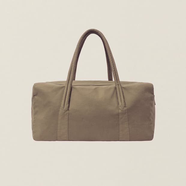 ee 더플백 베이지 라지 GARMENT DYED DUFFLE BAG (L