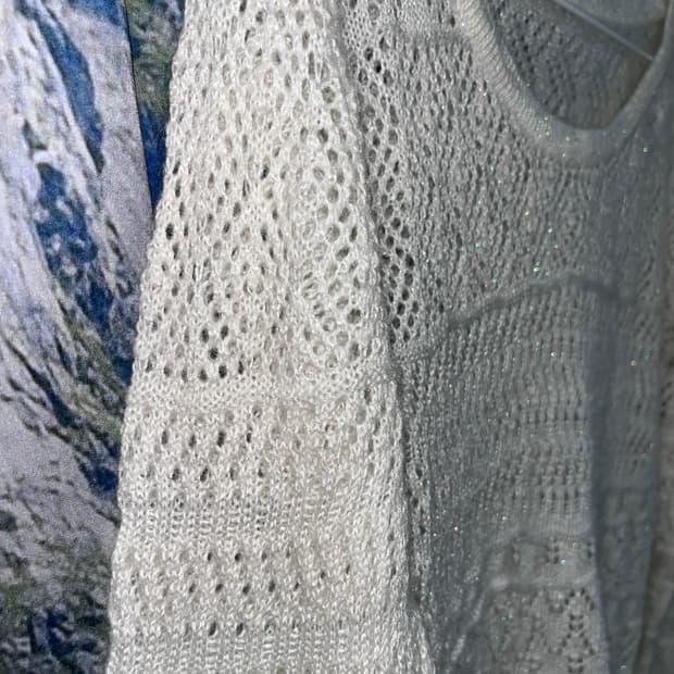 빈티지 니트 레이스 원피스