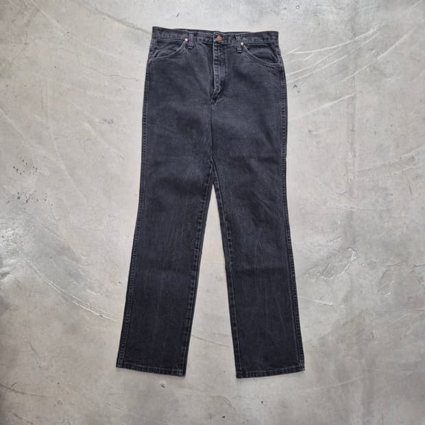 00's Wrangler 936WBK 세미부츠컷 블랙 데님팬츠