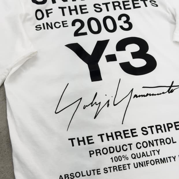 요지야마모토 Y-3 티셔츠
