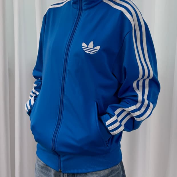 [S]아디다스 구형 파이어버드 블루 트랙탑 져지