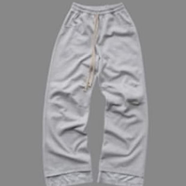 wapworks w092 플레어 레이어드 스웻팬츠 그레이