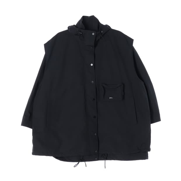 준지 22SS 로고 포켓 사파리 야상 바람막이 점퍼 블랙
