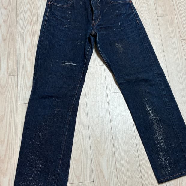 꼼데가르송 코팅 가공 팬츠