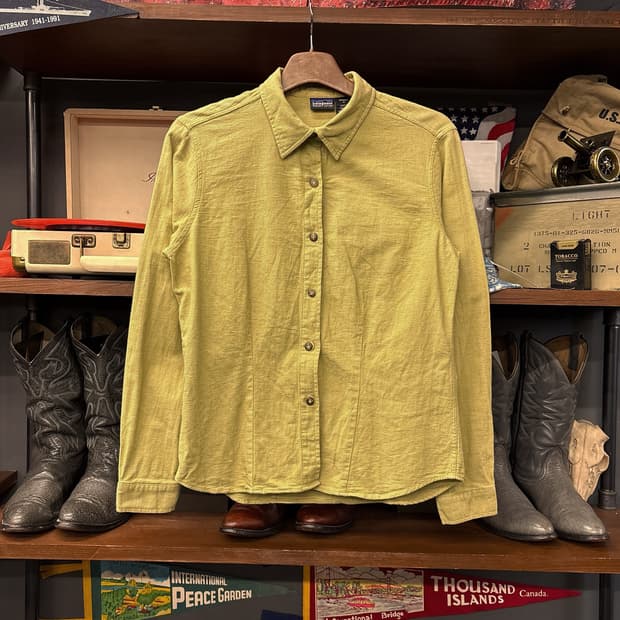 90s 파타고니아 오가닉코튼 투톤 컬러 자카드 코튼셔츠 N1017