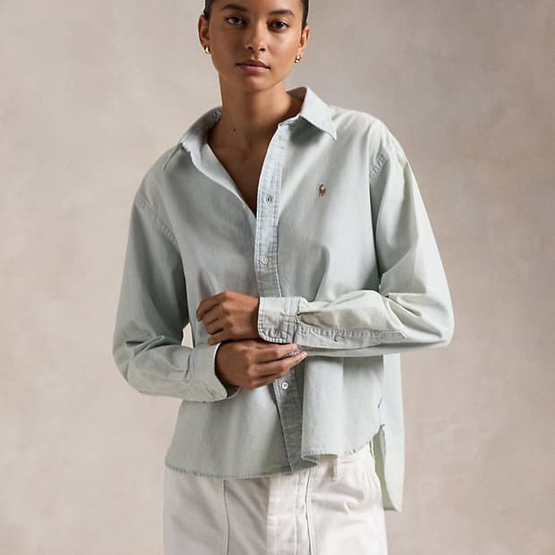 폴로 릴렉스핏 샴브레이 셔츠