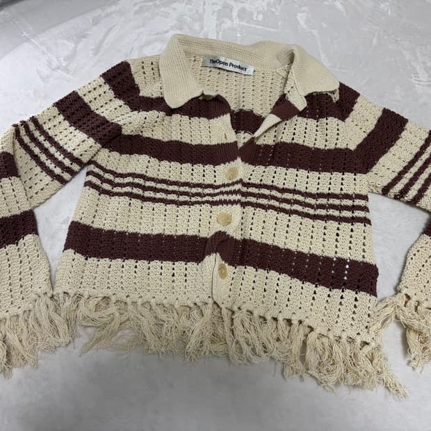 Open YY 보헤미안 니트가디건