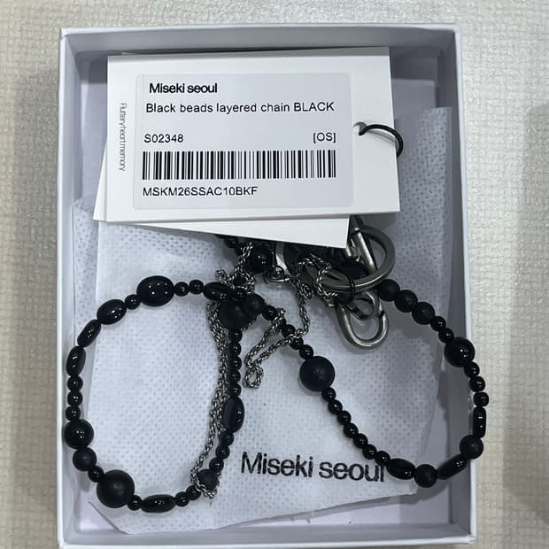 미세키서울 목걸이 2way beads string necklace