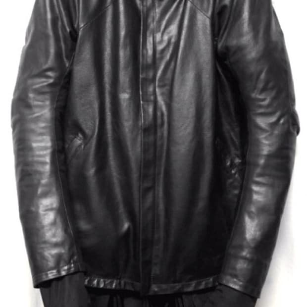 Oiled Body molded separable lining 레더자켓