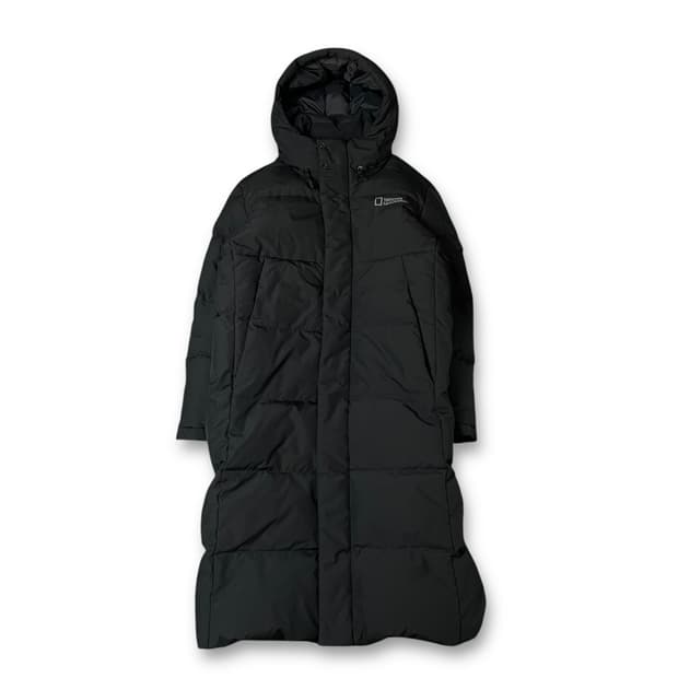 내셔널지오그래픽 블랙 롱패딩 S