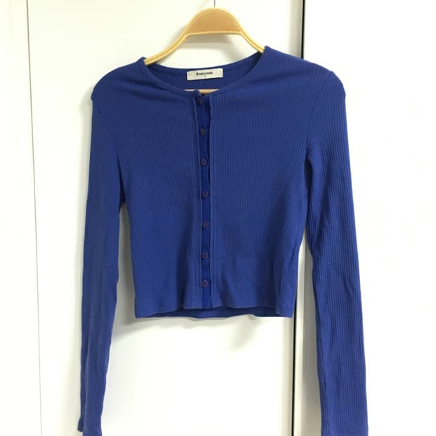 8 seconds blue cardigan 