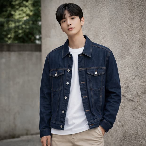 캘빈클라인 진 트러커 데님 자켓 생지 인디고