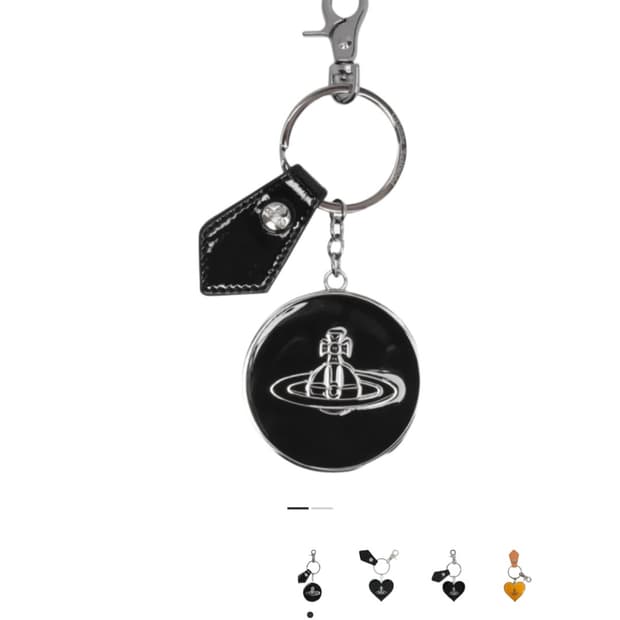 비비안 웨스트우드 오브 미러 키링 블랙