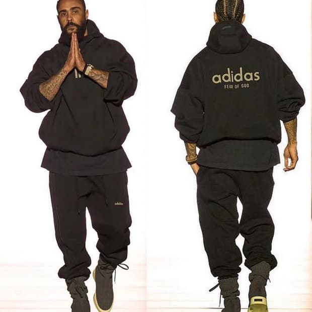 *뉴욕 쇼 피스 피어오브갓 애슬레틱스 플리스 후디 블랙