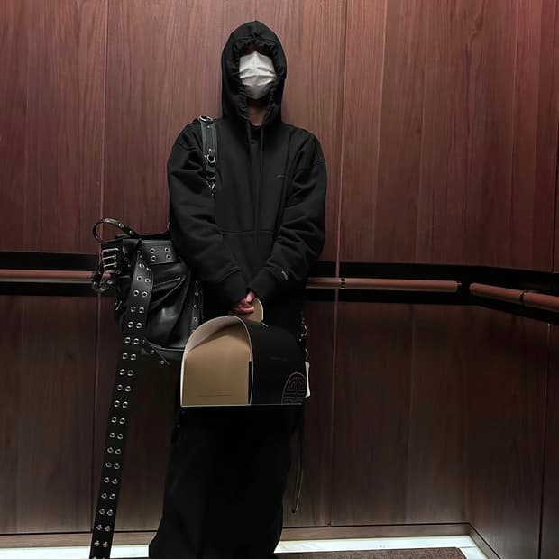 [S] 032c x sloggi 후드 블랙