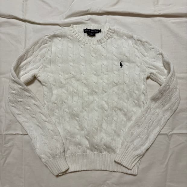 폴로 꽈배기 니트 핀터깔 xs