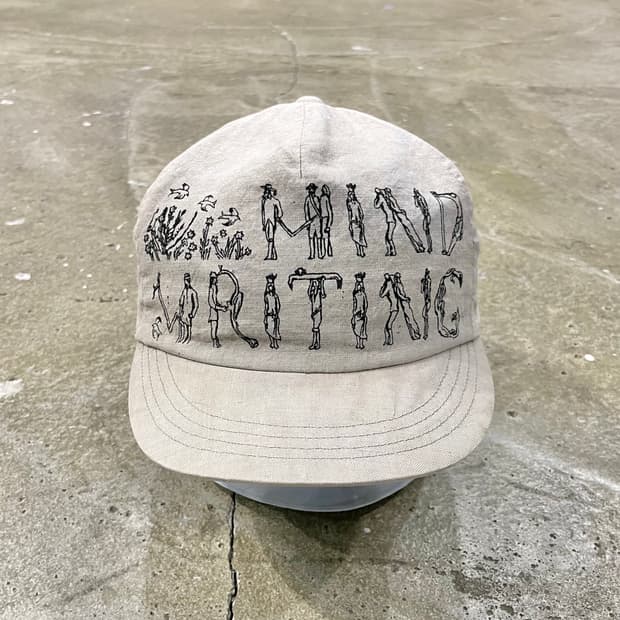 마인드라이팅슬로건 린넨 캡