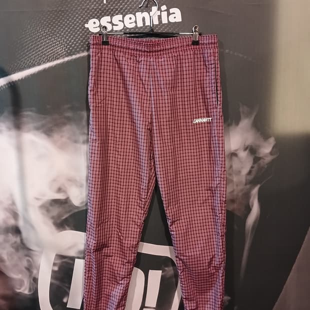 칼하트 레드체크 아노락 조거팬츠