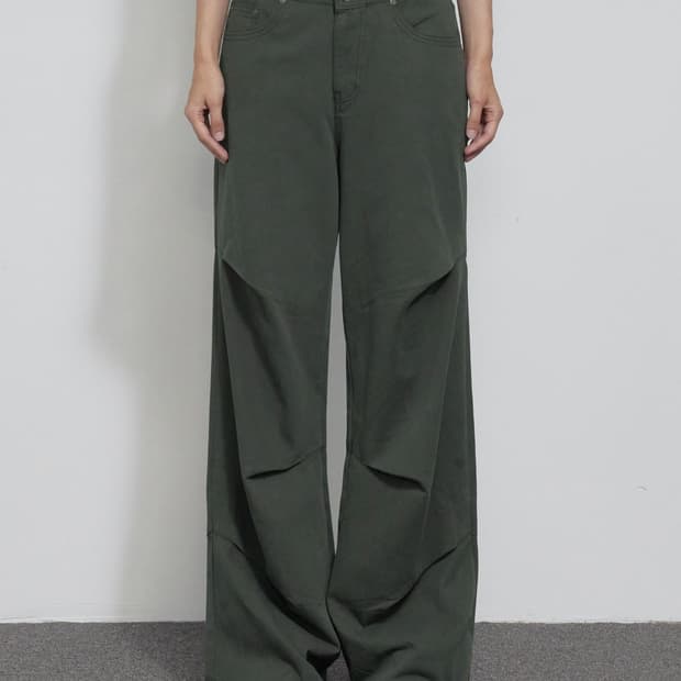 새상품 보헤미안서울 DOUBLE-WAISTED COTTON PANTS S