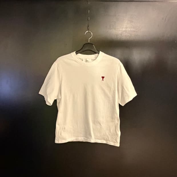 아미 하트로고 반팔 카라티