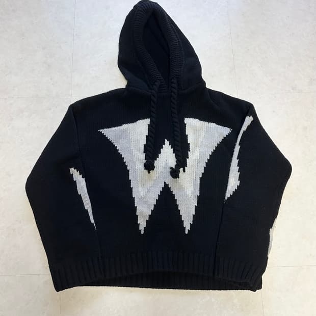 [L] JW Anderson 울 청키 니트후드