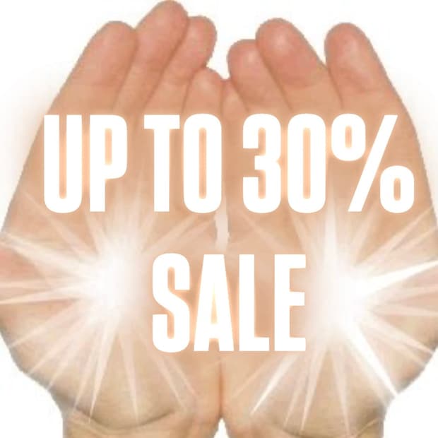 up to 30% sale . . .