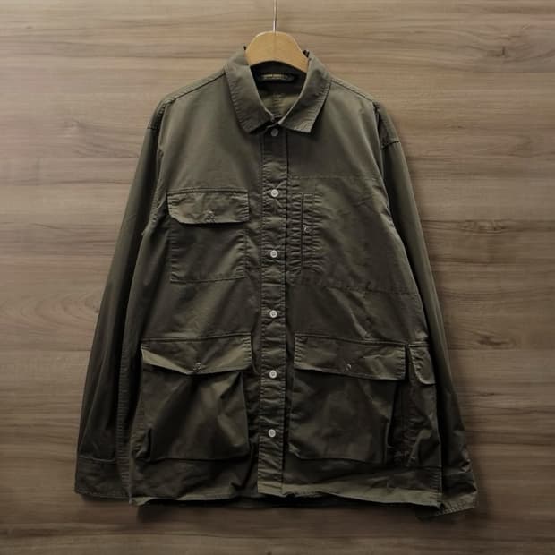 [L] Uniform Bridge 유니폼브릿지 카키 유틸리티 셔츠 자켓