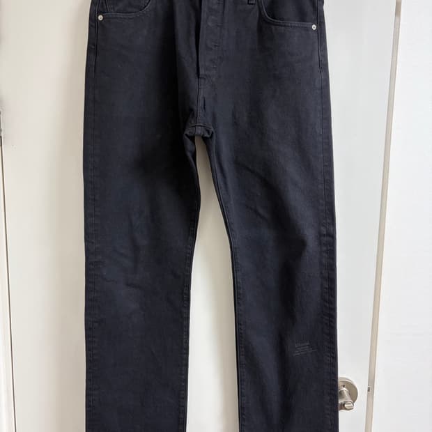 리바이스 501 자운드 블랙 데님