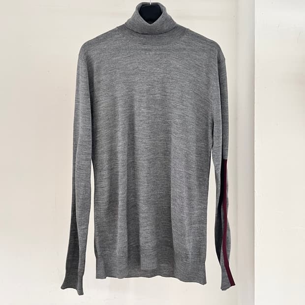 질샌더 그레이 블랜드 롱슬리브 니트