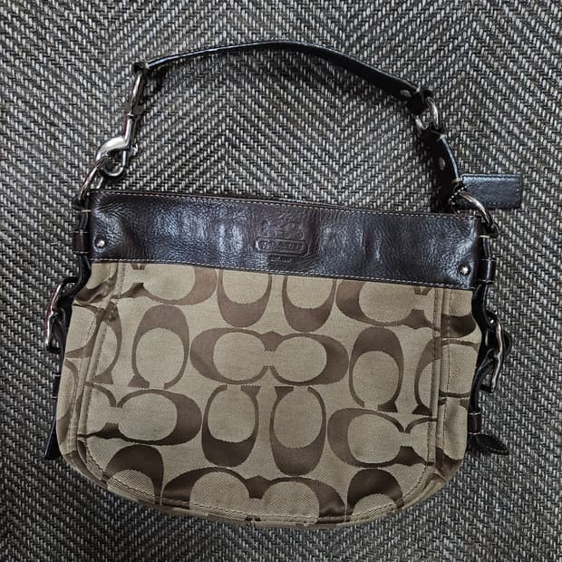 빈티지 코치 시그니처 숄더백