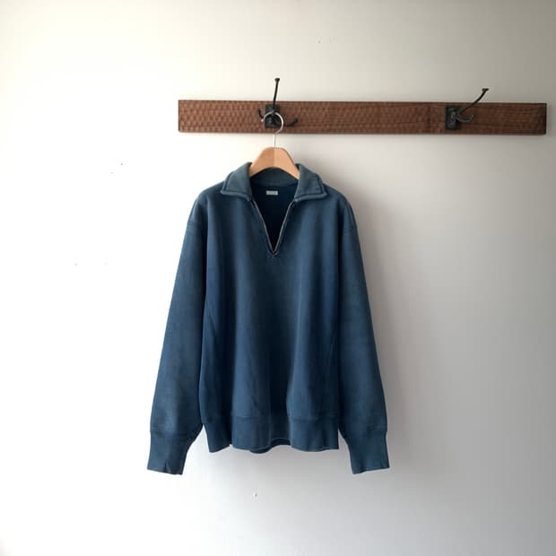 23ss Vintage Half Zip Sweatshirt