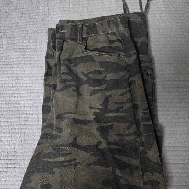 인템포무드 카모 와이드 패러슈트 팬츠_카모플라쥬