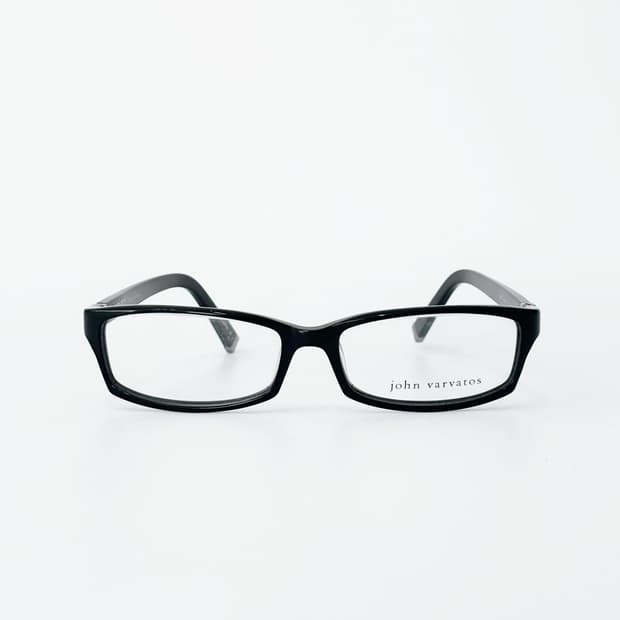 John Varvatos 블랙 스퀘어 뿔테 데드스탁 빈티지안경