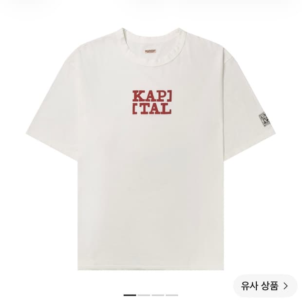 캐피탈 루키 크루넥 티셔츠 레드 1사이즈