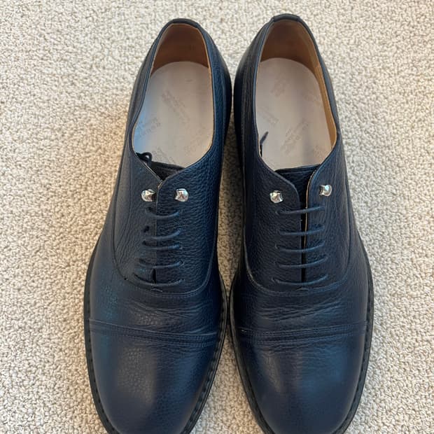 메종 마르지엘라  더비 슈즈 네이비 색상 42사이즈(새상품)