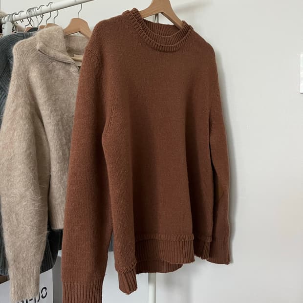 메종 마르지엘라 라운드 엘보패치 니트 사이즈m