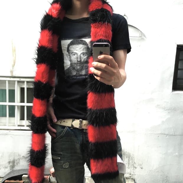 알렉산더 맥퀸 McQ 펑크 롱 머플러