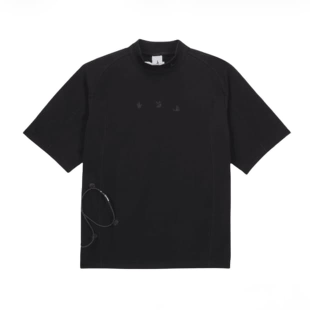 나이키 x 오프화이트 모크넥 숏슬리브 탑